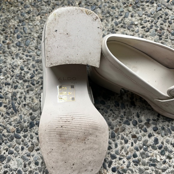 ALDO white heeled loafers - Picture 4 of 4